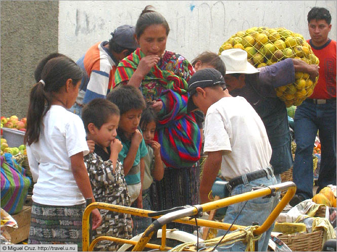 Guatemala: Panajachel: Testing out the merchandise