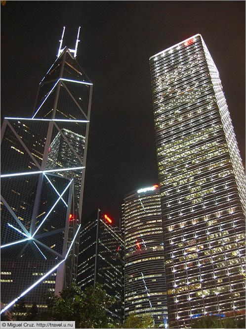Hong Kong: Hong Kong Island: Bank of China tower and Cheung Kong Center