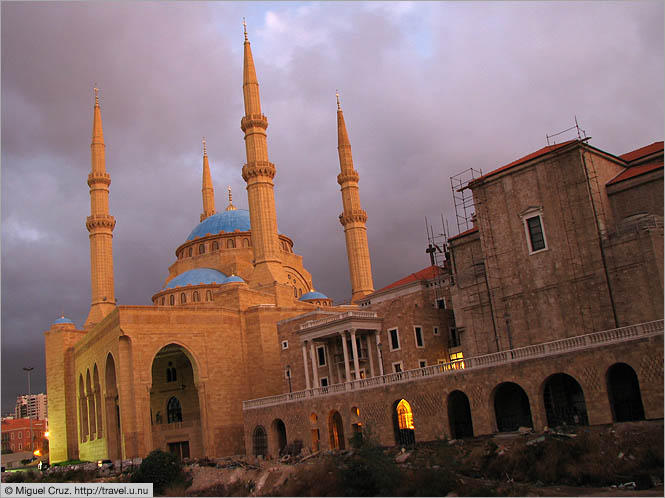 Lebanon: Beirut: Church and mosque, side by side