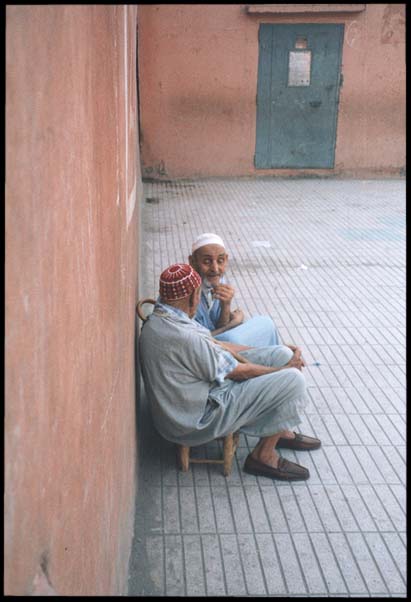 Morocco: Marrakech: Quiet chat