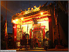 Buddhist temple aglow