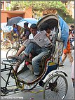 Resting in the rickshaw