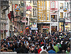 Wall-to-wall crowds on Istiklal Caddesi