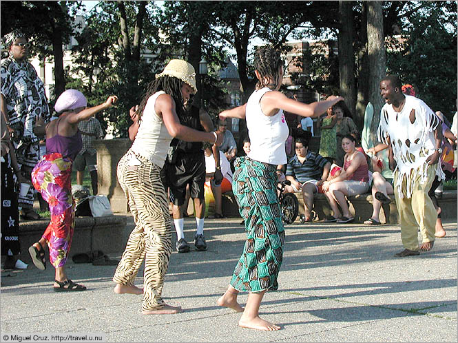 United States: Washington DC: Meridian Hill dancers